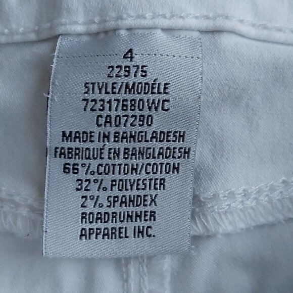 NWOT Suko Jeans Women's Mid Rise White Stretch Denim Skinny Leg Capris - Size 4 - Picture 7 of 7